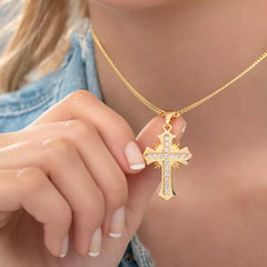 D Cruz Sagrada Circonias Cristal