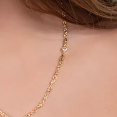 H Corazón mini circonia