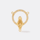 Crucero Virgen Con Circonias Cristal