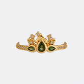 Anillo Green Bloom Ajustable + Empaque