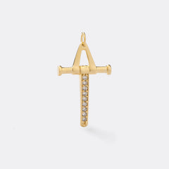 D Cruz Pendulo con Circonias